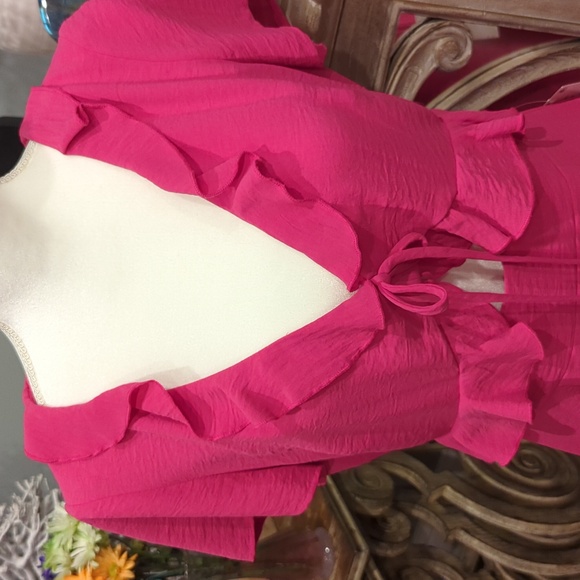 NWT Women's size 9/10 Fuchsia Dress - Picture 3 of 11